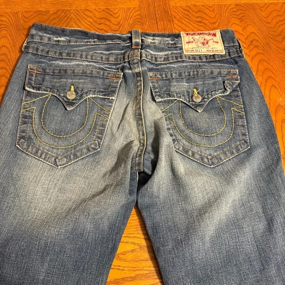 True Religion Men's Vintage Billy Bootcut Jeans Size 36x33 Relaxed Made In USA